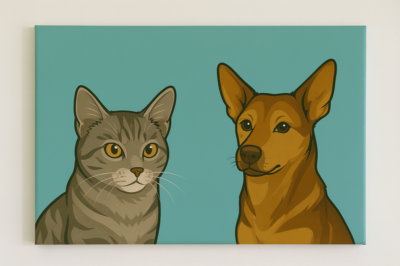 Dovana gyvūnų mylėtojui - portretas namuose